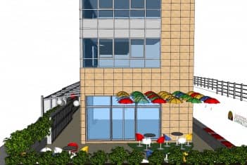 Zgrada škole - školsko dvorište i zadnji ulaz