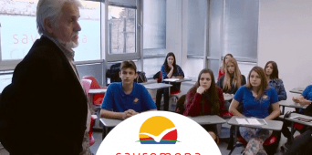 Druženje savremenih gimnazijalaca sa pesnikom Simom Potkonjakom