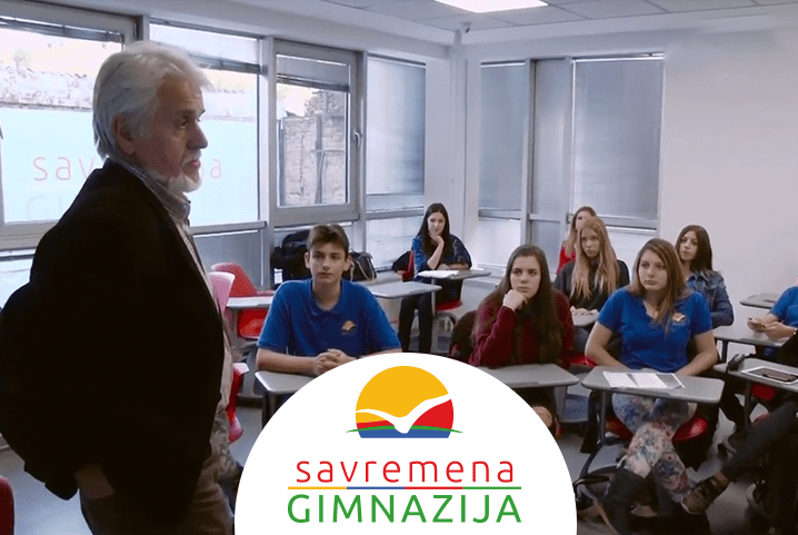Druženje savremenih gimnazijalaca sa pesnikom Simom Potkonjakom