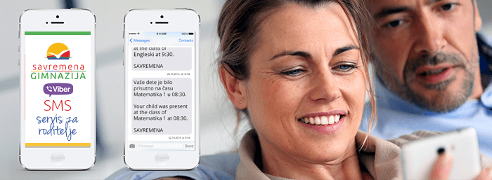 Viber i SMS obaveštavanje roditelja