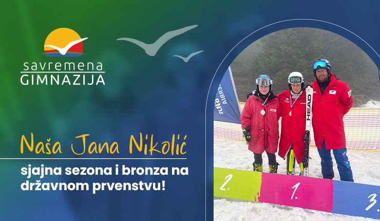 Uspešna skijaška sezona učenice Jane Nikolić iz III-7