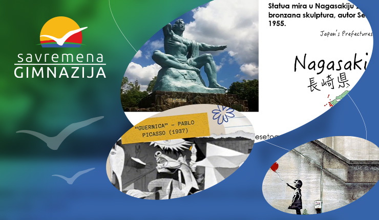 Učenici II razreda gimnazije o pacifizmu i militarizmu kroz umetnost