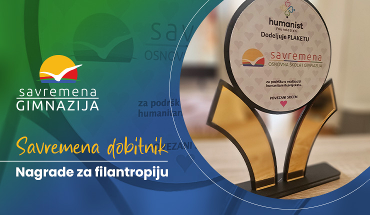 Savremena dobitnik Nagrade za filantropiju Fondacije „Humanist”