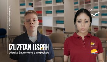 Izuzetan uspeh učenika Savremene iz engleskog