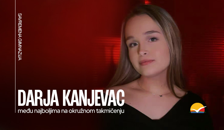 Darja Kanjevac među najboljima na okružnom takmičenju