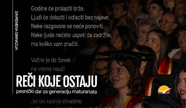 Reči koje ostaju – pesnički dar za generaciju maturanata
