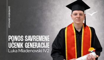 Zasluženo priznanje – Luka Mladenovski proglašen za učenika generacije!
