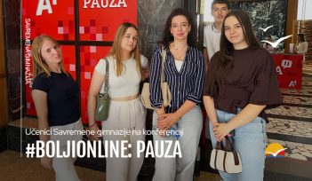 Učenici Savremene gimnazije na konferenciji #BoljiOnline: PAUZA