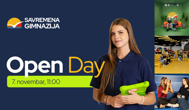 Postani učenik Savremene gimnazije na jedan dan – dođi na Open Day 7. novembra!